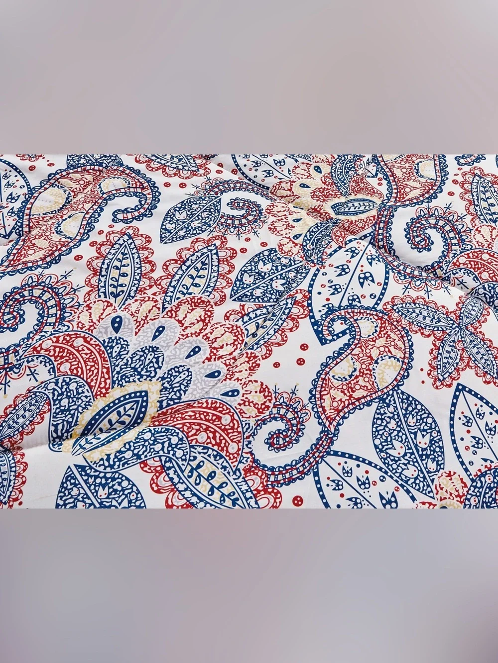 Paisley Print king 3 piece comforter set